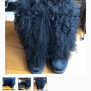 Women black Bearpaw Boots